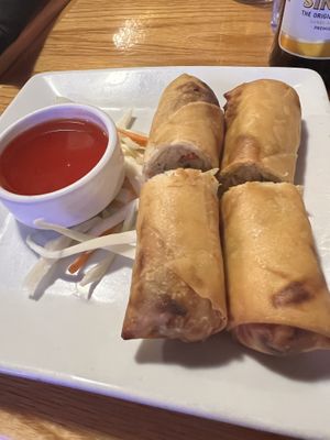 Fried vegetarian spring rolls   at Sawatdee in St Paul