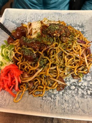 Vegan Yakisoba at Mecha Uma in Saint-remy-de-provence