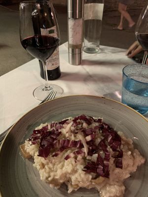 Risotto with porcini mushrooms  at San Domenico in Siena