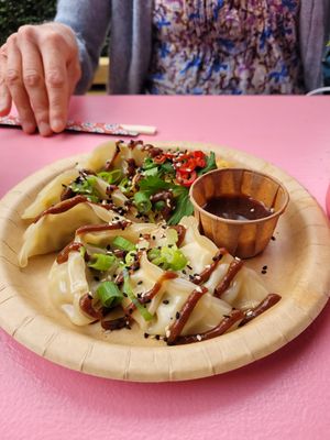 Steamed dumllings at Silk Road in Oslo
