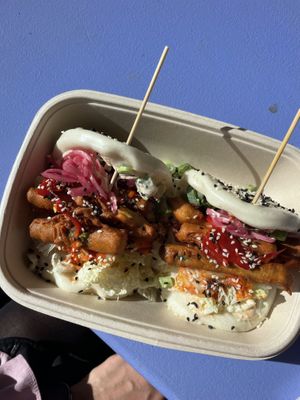 Two baos around 16€  at Silk Road in Oslo