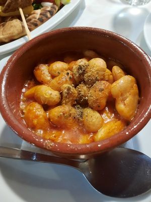 Giant beans at Castellan Restaurant in Rhodes