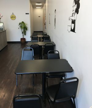 Dining area at Song Tea & Poke in Savage