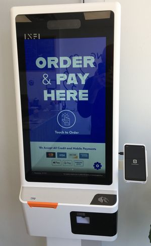Optional self-ordering & paying kiosk at Song Tea & Poke in Savage