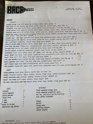 VP = can be made vegan  at Bacari PDR in Playa Del Rey