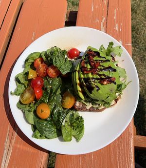 V Cado Toast  at Zero Sum in Sister Bay