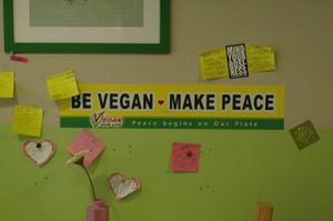 Decorations at Vegan Tree. Photo taken 2013. at Vegan Tree in Philadelphia