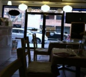 looking out at Vegan Tree in Philadelphia