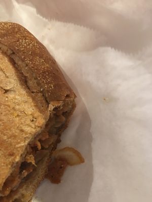 Vegan cheesesteak.   at Vegan Tree in Philadelphia