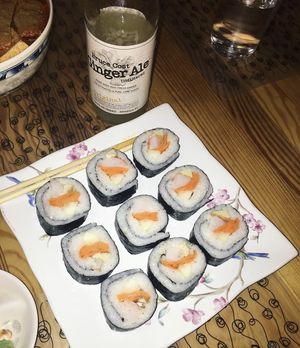 Veggie sushi  at Vegan Tree in Philadelphia