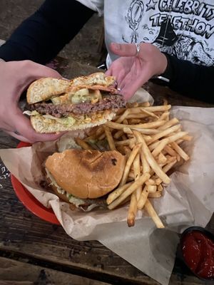 Vegan impossible burgerr  at The High Water Mark Lounge in Portland