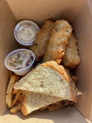 Vegan fish fry  at Comet Cafe in Milwaukee