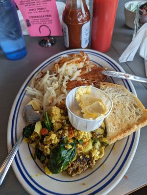 Tofu scramble at Comet Cafe in Milwaukee