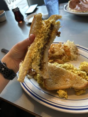 YUM! The Commuter sandwich #Veganuary at Comet Cafe in Milwaukee