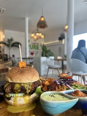 Vegan burger   at Pure Vegan Heaven - Thong Sala in Koh Phangan