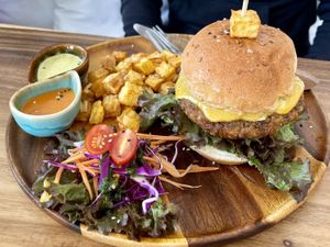 Pure‘s Vegan Burger  at Pure Vegan Heaven - Thong Sala in Koh Phangan