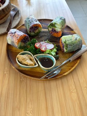 Spring rolls  at Pure Vegan Heaven - Thong Sala in Koh Phangan