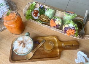 Summer rolls with tempe   at Pure Vegan Heaven - Thong Sala in Koh Phangan