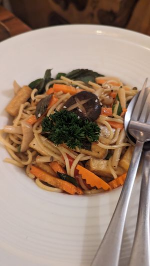 Tofu veg spaghetti at Pure Vegan Heaven - Thong Sala in Koh Phangan