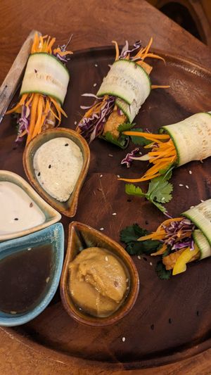 Tempeh wraps at Pure Vegan Heaven - Thong Sala in Koh Phangan