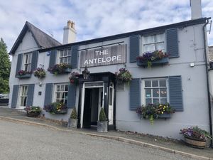 Front of the pub  at Antelope Inn in Bangor