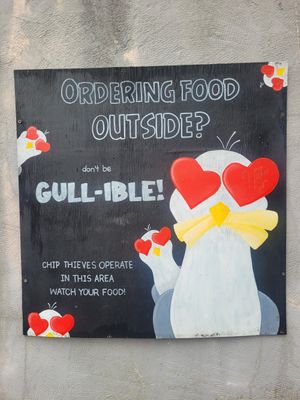 Antelope Inn Outside Notice at Antelope Inn in Bangor