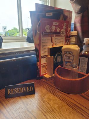 Antelope Inn Reserved Sign at Antelope Inn in Bangor