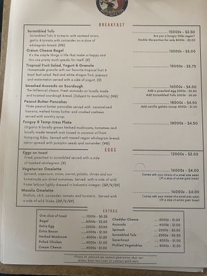 Menu   at The Little Red Fox Espresso in Siem Reap