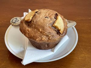  Vegan muffin, $1.50  at The Little Red Fox Espresso in Siem Reap