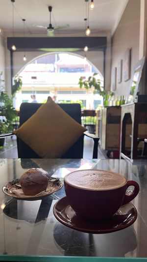 Vegan cupcake  at The Little Red Fox Espresso in Siem Reap