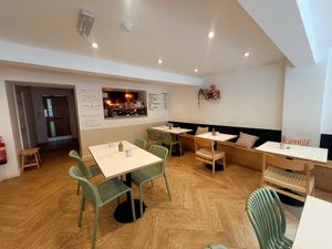 Reubens Cafe & Coffee Inside. at Reubens Cafe & Coffee in Holyhead