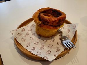 Cinnamon Classic. at Reubens Cafe & Coffee in Holyhead