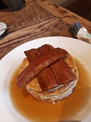Pancakes at Living Room Club in North West London