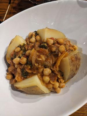 Moroccan tagine jacket potato at Living Room Club in North West London