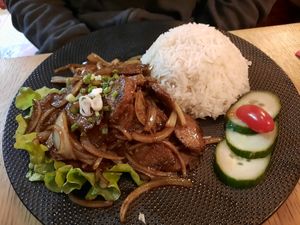 "Boeuf" veggie at Saïgon Cà Phê in Reims