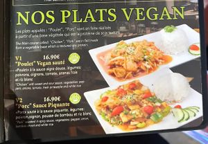 Plats Vegan  at Saïgon Cà Phê in Reims