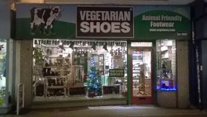 the shop at Vegetarian Shoes in Brighton