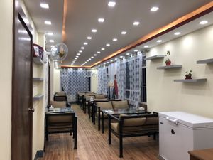 Sitting place  at Hamro Vegan in Lalitpur