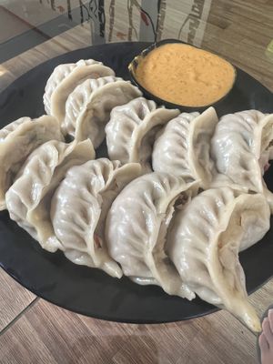 Seitan momos   at Hamro Vegan in Lalitpur