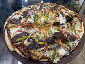 Pizza Seitan   at Hamro Vegan in Lalitpur