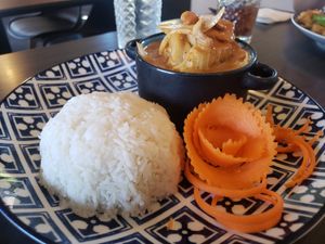 Massaman Curry with Tofu at Thai Station Restaurant in Carrboro