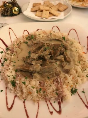 Seitan curry at Casa Mijhaeli in Caceres