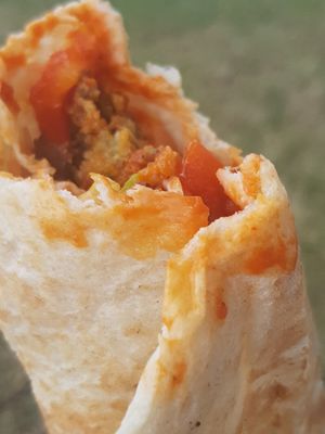 Fantastic falafel wrap at Shandiz in Sunderland