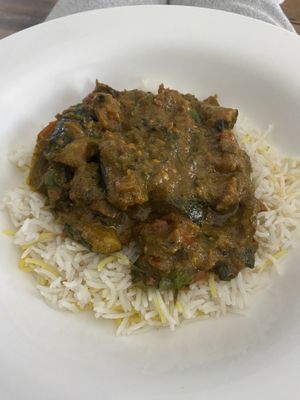 Veg curry is delicious   at Shandiz in Sunderland