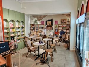 Inside at À la Végétale in Nimes