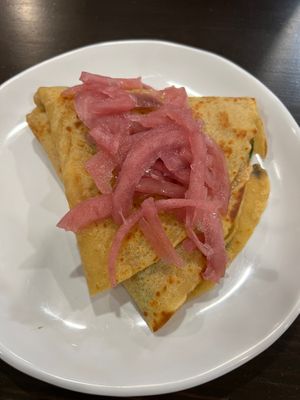 Thanks a brunch - made vegan with cheese substitute and no egg, plus vegan batter at Crêpe Café Sisters in Leavenworth