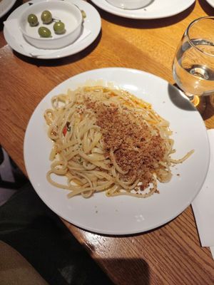 No 1, chilli, oil and garlic at Sugo Pasta in Glasgow