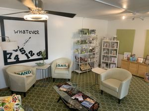 Indoor seating  at BananaDog Tea in Muskegon