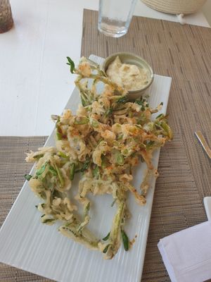 Tempura Purslane at ECO Lifestyle & Lodge in Bathsheba