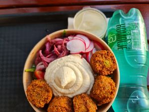 Falafel bowl at Studio Shawarma in Novi Sad